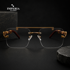 Imperia Solar Cheetah Elite Glasses – Photochromic Rimless Luxury Eyewear