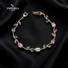 Imperia Bloom Tulip Bracelet – Luxury Floral Crystal Bracelet for Women