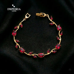 Imperia Bloom Tulip Bracelet – Luxury Floral Crystal Bracelet for Women