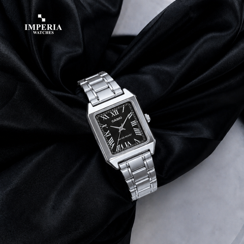 Imperia Casio Vintage Tank Watch | Premium Stainless Steel Watch for Women's