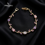 Imperia Bloom Tulip Bracelet – Luxury Floral Crystal Bracelet for Women