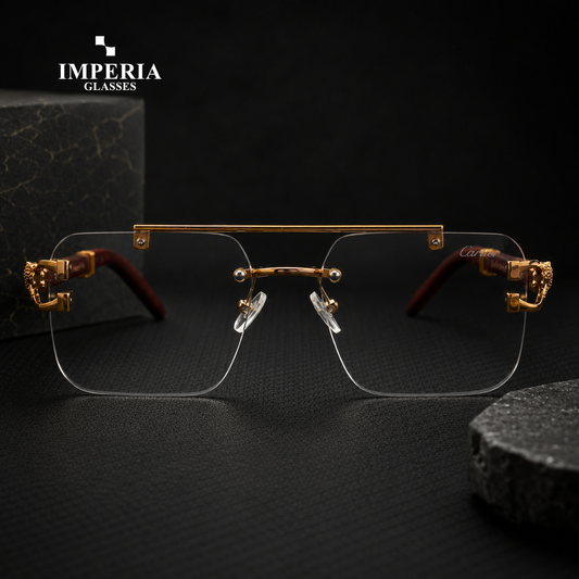 Imperia Solar Cheetah Elite Glasses – Photochromic Rimless Luxury Eyewear