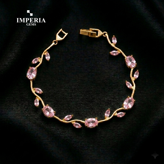 Imperia Bloom Tulip Bracelet – Luxury Floral Crystal Bracelet for Women
