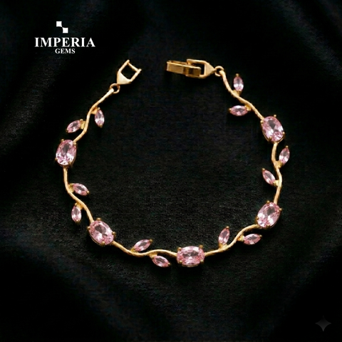 Imperia Bloom Tulip Bracelet – Luxury Floral Crystal Bracelet for Women