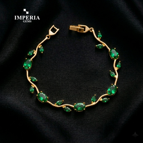 Imperia Bloom Tulip Bracelet – Luxury Floral Crystal Bracelet for Women