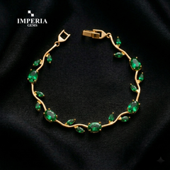 Imperia Bloom Tulip Bracelet – Luxury Floral Crystal Bracelet for Women