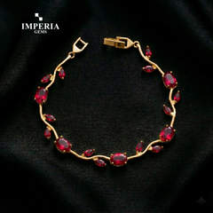 Imperia Bloom Tulip Bracelet – Luxury Floral Crystal Bracelet for Women