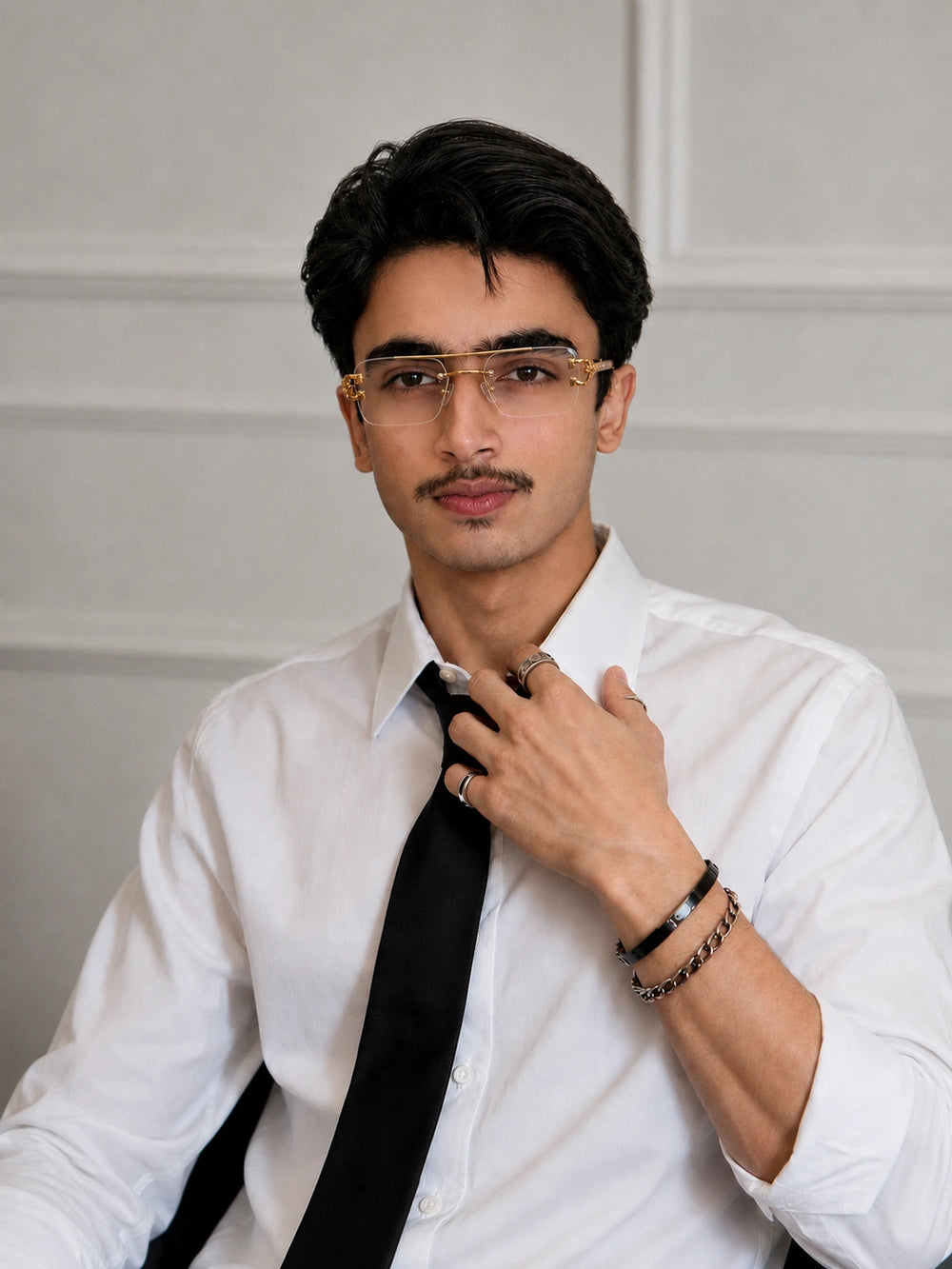 Model wearing Imperia Solar Cheetah photochromic transition glasses