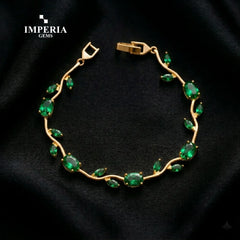 Imperia Bloom Tulip Bracelet – Luxury Floral Crystal Bracelet for Women