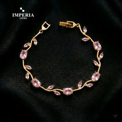 Imperia Bloom Tulip Bracelet – Luxury Floral Crystal Bracelet for Women