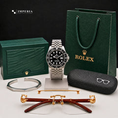 Rolex Luxury Bundle Set - GMT Watch, Sunglasses & Bracelet | Pakistan